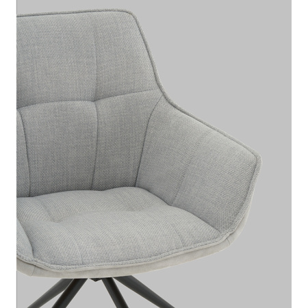 Кресло вращающееся Кимберли рогожка/замша серый Stool Group AV 344 W9D9005