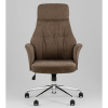 Кресло офисное TopChairs Neoma коричневый экокожа Stool Group YF-0515 ZE119A-3+FH-65 brown retro