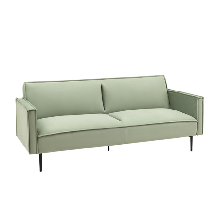 Диван прямой Кассель велюр светло-салатовый Stool Group vd-cassel-vl14