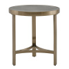 Журнальный столик Адриана D50 серая керамика Stool Group EET-223-BRCG-BNSG