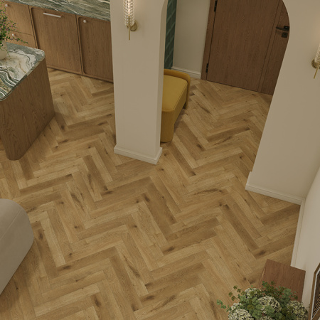 Ламинат Дуб Хайнан Herringbone Elegant Strong Norland LF304-09