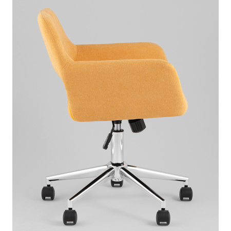 Стул офисный Ross рогожка желтый Stool Group Ross CHROME 50-7