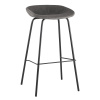 Комплект барных стульев Турин серая экокожа черные ножки (2 шт) Stool Group 8319TB GREY BOX
