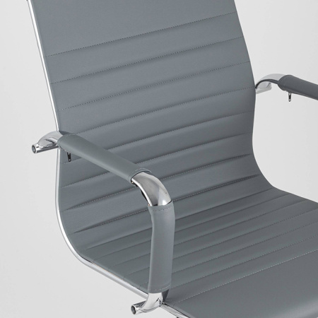 Кресло офисное TopChairs City серый Stool Group D-101 grey