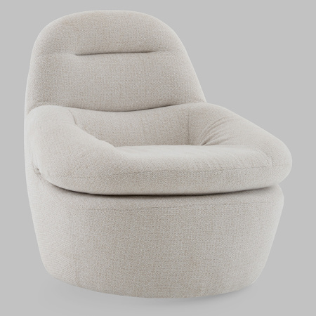 Кресло лаунж Fir светло-серый Stool Group FDC0175096 Milan-102