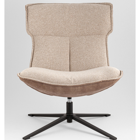 Кресло лаунж Sway бежевый с коричневым Stool Group DM7638 OTE-LAKE120+L.BROWN