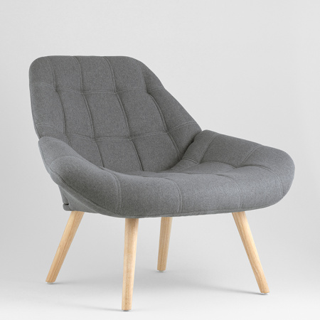Кресло Олби Квадро серый Stool Group QH-8927K 875-18 grey