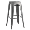 Стул барный Tolix серебристый Stool Group YD-H765 YG-15