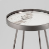 Журнальный столик Гера D50 белая керамика Stool Group EET-280-GM