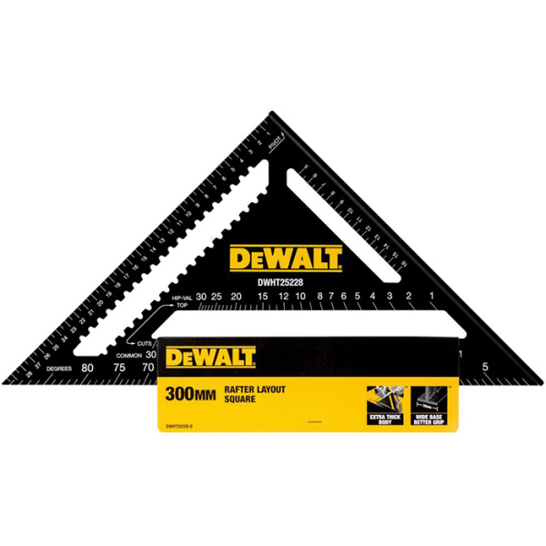 Угольник метрический 30 см DeWalt DWHT25228-0