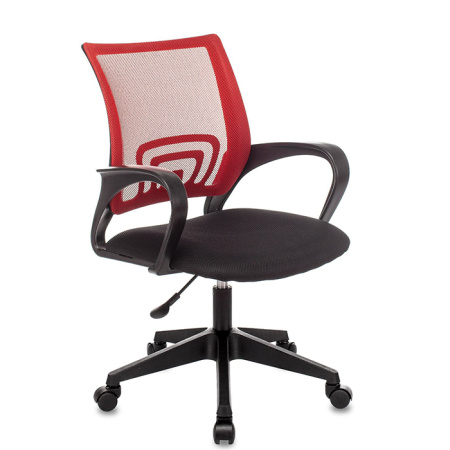 Кресло офисное TopChairs красный/чёрный Stool Group ST-BASIC/R/TW-11