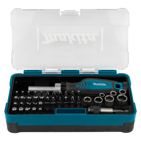 Отвертка с реверсом и насадками (47 шт) Makita B-36170