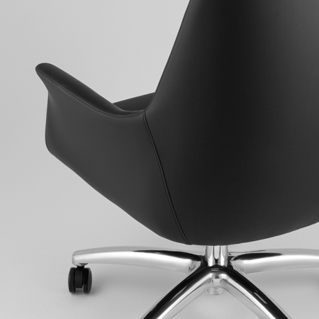Кресло офисное TopChairs Viking New чёрное Stool Group A334 57746