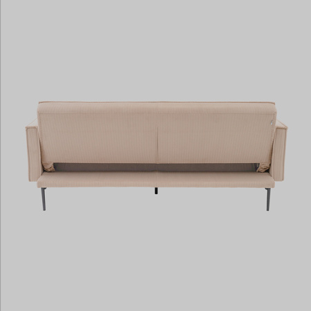 Диван прямой Кассель велюр рельефный бежевый Stool Group vd-cassel-cl-cream