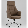 Кресло офисное TopChairs Neoma коричневый экокожа Stool Group YF-0515 ZE119A-3+FH-65 brown retro