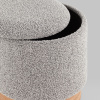 Пуф с ящиком Холли XS букле серый Stool Group 21B810BCB-S BCB-10