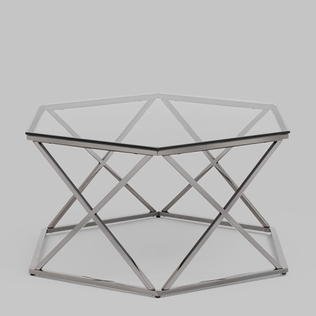 Журнальный столик Круз 93х80 стекло Stool Group ECT-187-GM