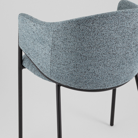 Стул Carmel голубой Stool Group DC-3091 WZ6002-7 black legs
