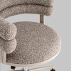 Стул офисный Ponty светло-коричневый бежевые ножки Stool Group Bebe Office Chair OTE-CL 421 kh.l