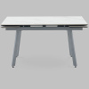 Стол Тайл 140-200х85 см керамика Snow white подстолье серый Stool Group AV 2126-1400/800-170105-7004