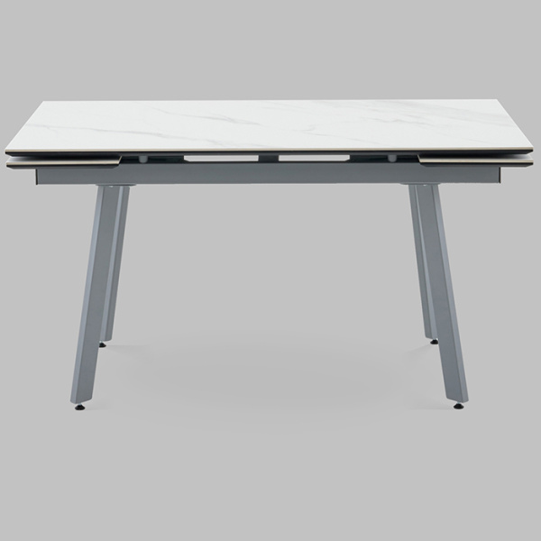 Стол Тайл 140-200х85 см керамика Snow white подстолье серый Stool Group AV 2126-1400/800-170105-7004