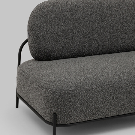 Диван Стоун букле тёмно-серый Stool Group vd-dv-stone-tr-dg