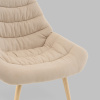 Кресло Олби Страйпс бежевый Stool Group QH-2805K 263-2 dark beige