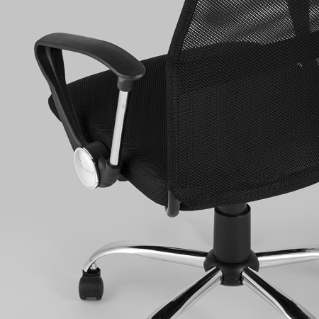 Кресло офисное TopChairs Benefit чёрный Stool Group D-200 black