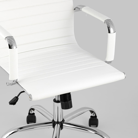 Кресло офисное TopChairs City белый Stool Group D-101 white