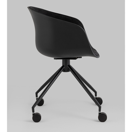 Кресло офисное Libra рогожка чёрный Stool Group SL-7040ZB bl-bl