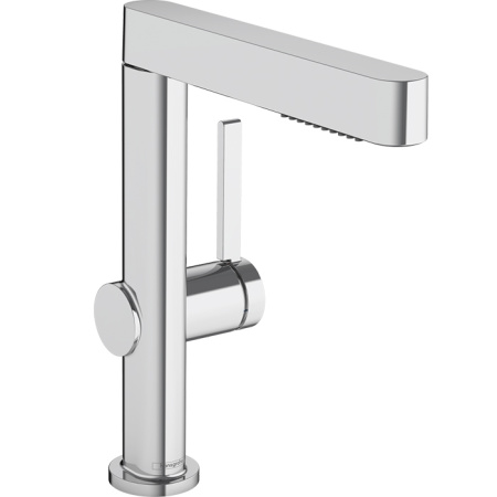 Смеситель для раковины с выдвижным душем со сливным клапаном PushOpen Finoris Hansgrohe 76063000