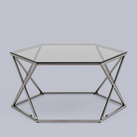 Журнальный столик Круз 93х80 стекло Stool Group ECT-187-GM