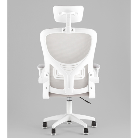 Кресло офисное TopChairs Core серый Stool Group OUE-2504-HR w.pl grey mesh