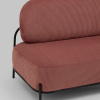 Диван Стоун велюр рельефный коралловый Stool Group vd-dv-stone-cl-coral