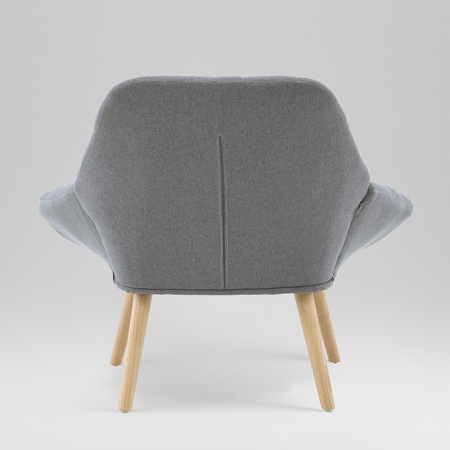 Кресло Олби Квадро серый Stool Group QH-8927K 875-18 grey
