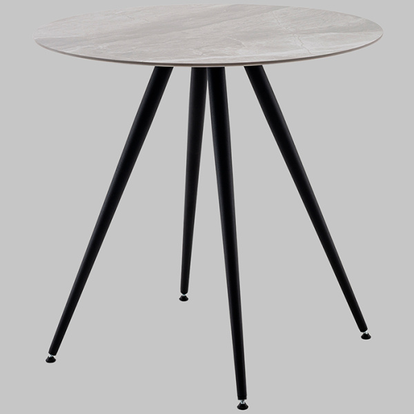 Стол Ники круглый керамика Italian light grey D80 Stool Group vd-niki-ilg-800