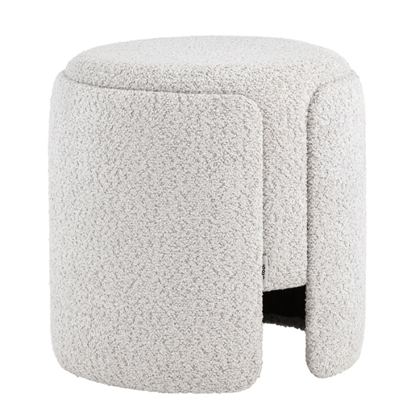 Пуф Taks букле светло-серый Stool Group LV-108-S900