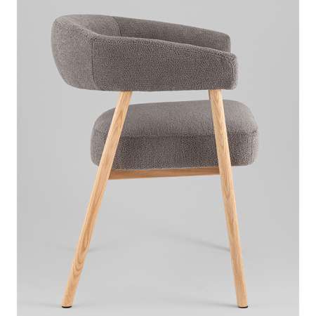 Стул Zubo с деревянными ножками темно-серый Stool Group DM4729-1 OTE-Q-456 D.GREY
