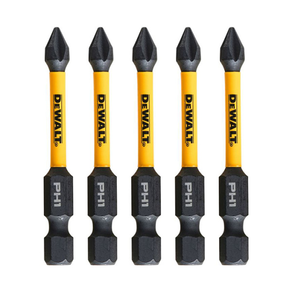 Биты Ph1 57 мм (5 шт) Impact Torsion DeWalt DT7997T-QZ