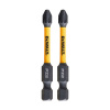 Биты PZ2 57 мм (2 шт ) Impact Torsion DeWalt DT70531T-QZ