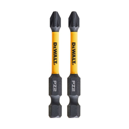 Биты PZ2 57 мм (2 шт ) Impact Torsion DeWalt DT70531T-QZ