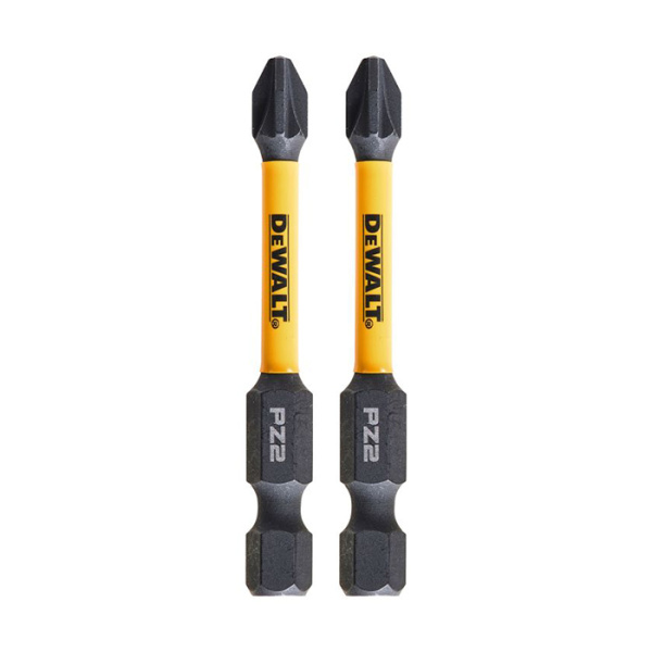 Биты PZ2 57 мм (2 шт ) Impact Torsion DeWalt DT70531T-QZ