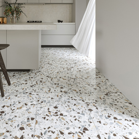 Керамогранит Terrazzo White  NT Ceramic NTT99606M