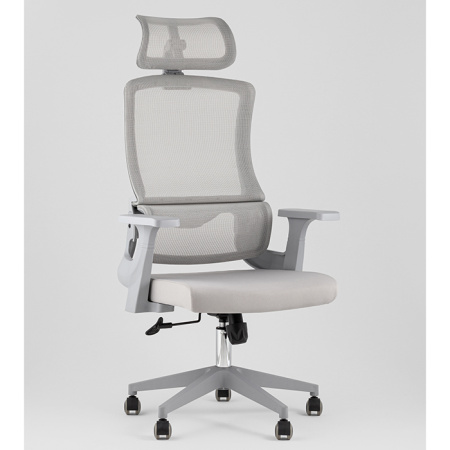 Кресло офисное TopChairs Vantage серый Stool Group WH-978AG grey