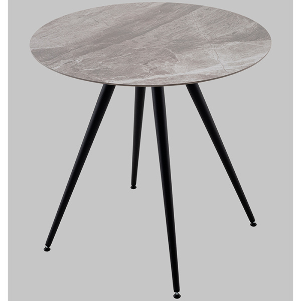 Стол Ники круглый керамика Italian light grey D80 Stool Group vd-niki-ilg-800