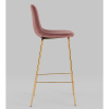 Стул барный Валенсия велюр пыльно-розовый Stool Group OS-001B HLR-44 gl