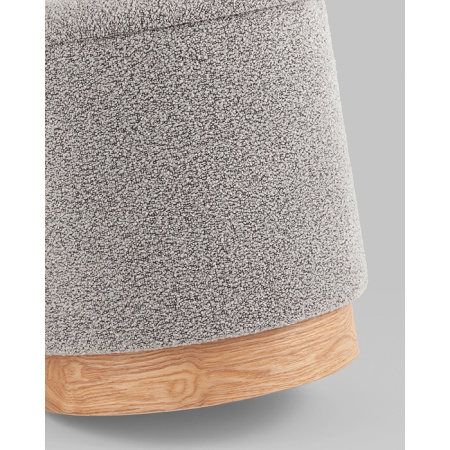 Пуф с ящиком Холли S букле серый Stool Group 21B810BCB-M BCB-10