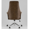 Кресло офисное TopChairs Neoma коричневый экокожа Stool Group YF-0515 ZE119A-3+FH-65 brown retro