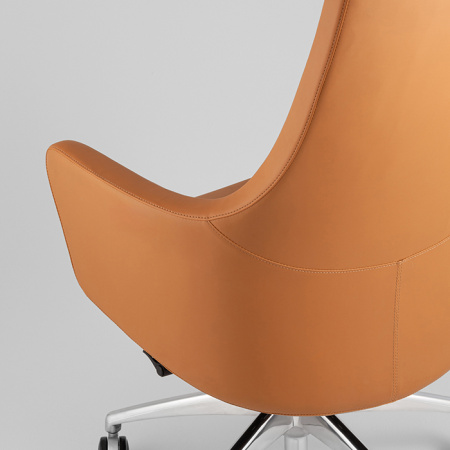 Кресло офисное TopChairs Ferris коричневое Stool Group A336 270-09