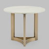 Журнальный столик Кассия D60 светлая керамика Stool Group EET-292-BRCGS-white 333-2